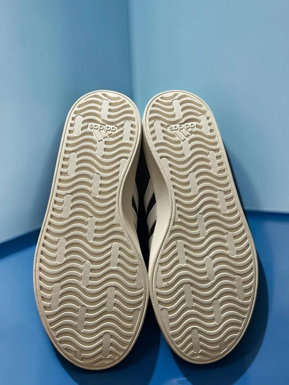 adidas Black Sneakers with White Stripes - Low Top Casual